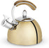 Pinky Up Presley Gold 70 Oz Tea Kettle, Stovetop Induction Stainless Steel Whistling Kettle