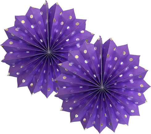 Birthday Party Decorations for Women Purple Silver Happy Birthday Banner Purple Silver Latex Balloons Polka Dot Paper Fans/Girl Purple Birthday Decorations for Women 30th/40th/50th/60th Purple Birthday Party Decorations