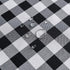 Locika Rectangle Gingham Checkered Tablecloth,Waterproof Spillproof Buffalo Plaid Tablecloth,Washable Wipeable Stain Resistant Fabric Tablecloth (Black and White Checkered, 60" x 104")