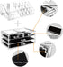 Ikee Design Clear Makeup Organizer Clear Cosmetic Storage Organizer, Makeup Organizer for Cosmetics, Jewelry, Hair Accessories, Cosmetic Display Case for Vanity, Bathroom Counter or Dresser