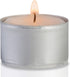 Ner Mitzvah Long Burning Tealight Candles - 8 Hours - White - Unscented - 40 Pack - Made in EU