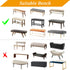 Fuloon Velvet Dining Room Bench Covers for Dining Room, Stretch Spandex upholstered Bench Slipcover, Removable Washable Bench Protectors ,Protector for Living Room, Bedroom, Kitchen (Coffee)