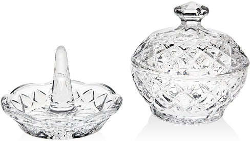 Shannon Crystal 2 Piece Jewelry Organizer