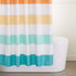Amazon Basics Fun and Playful Rainbow Banded Stripe Printed Pattern Kids Microfiber Bathroom Shower Curtain - Rainbow Banded Stripe, 72 Inch