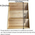 Simhoo Bamboo Spice rack In-Drawer Kitchen Cabinet Spice 18 Bottle Holder Tray for Storage/Organizer 3-Tier Insert
