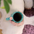 Pinky Up Cactus Mug, 3D Green Ceramic, Gold Details, Holds 10 Ounces, Coffee & Tea Accessories, Cute Succulent Coffee Mug
