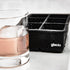 glacio Ice Cube Molds - Silicone Combo Trays - Sphere Ice Mold Ball Maker with Lid & Large Square Tray - Set of 2