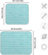 ALAZA Dish Drying Mats for Kitchen Counter Retro Teal Turquoise Blue Absorbent Microfiber Large Drying Pad Dish mats for Kitchen Countertops 18 x 24 Inch