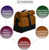 Thermal Insulated lunch Bag Premium Cotton Canvas Cooler Lunch Bag Reusable Lunch Bag for Men Women Kids Adjustable Shoulder Strap Lunch Box Bag for Work School (BROWN)