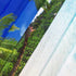 Ocean Beach Shower Curtain Blue Sky Sea Tropical Palm Trees Seaside Landscape Bath Curtain Waterproof Fabric Bathroom D©cor 72x72 Inch Plastic Hooks 12PCS Ocean Green