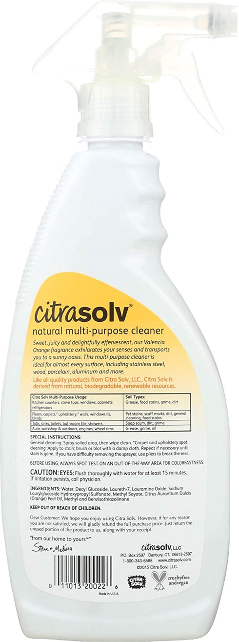 Citra Solv Multi Purpose Spray - 22 oz - Valencia Orange - 2 ct