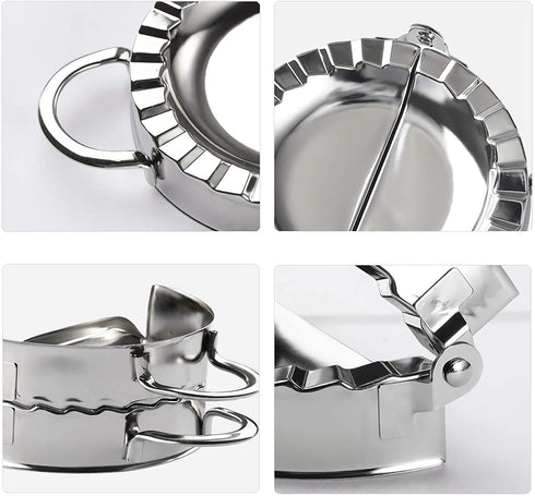Dumpling Maker Stainless Steel Dumpling Mold Dumpling Mould Set, for ravioli maker Empanadas Pastry Pie DIY Handmade 9 Pieces Sets Kitchenware
