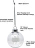 Creative Hobbies Round Clear Plastic Ball Ornaments, 83mm, Pack of 12