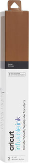 Cricut Infusible Ink Sheets - Sublimation Transfer Paper, (2) 12" x 12" Transfer Sheets & (2) Butcher Paper, Create Designs with Cricut Blanks, Compatible with Cricut Maker & Explore, Suntan