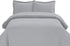 Tektrum 3 Piece 3pc Duvet Cover Set with Button Enclosure - 1800 Supreme Collection Super Soft Hotel Luxury Top Quality Durable 100 GSM Brushed Microfiber, Wrinkle & Fade Resistant - Grey, Queen Size