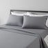 Amazon Basics Lightweight Super Soft Easy Care Microfiber Bed Sheet Set with 14" Deep Pockets - Queen, Dark Gray