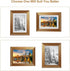 MEBRUDY 4x6 Picture Frames Set of 6, Display Pictures 4x6 with Mat or 5x7 Without Mat, Gold Photo Frames for Wall Mount or Table Top