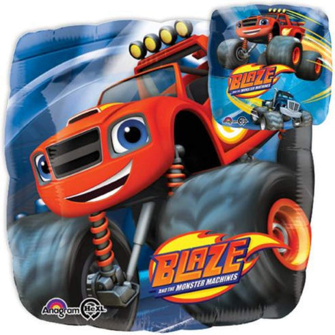 Blaze And The Monster Machines Party Balloons - 5 Birthday Decorations For A Truck Theme Jam Featuring A Complete Blaze And The Monster Machine Balloon Bouquet