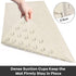 LOIOFOE Bathtub Mat_Soft Rubber Shower Mats”‚Safety Bathroom Mat : Comfortable Feet Feeling”‚Non Slip Tub Mat with Strong Suction Cups (BPA, Latex, Phthalate Free) (B-Beige)