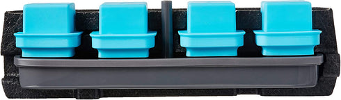 Tovolo King Cube Ice Mold System, Crystal Clear Seamless 2 Inch Cubes for Whiskey Cocktails & More - Set of 4 Molds
