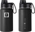 IRON °FLASK Sports Water Bottle - 14 Oz, 3 Lids (Spout Lid), Leak Proof, Vacuum Insulated Stainless Steel, Double Walled, Thermo Mug, Metal Canteen