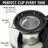 Primula Half Moon Teapot Set with 4 Tea Cups, Removable Infuser, Borosilicate Glass Tea Maker, Stainless Steel Filter, Dishwasher Safe, 40-Ounce, Tea Gift Set, Tea Set for Service of 4 Adults