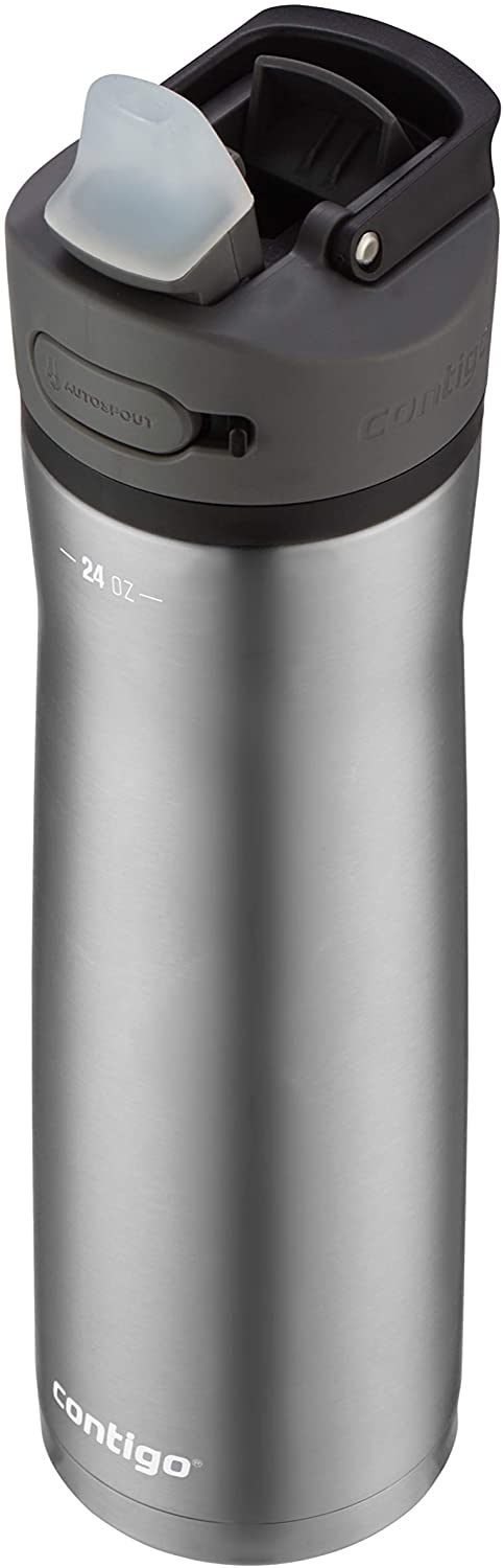 Contigo AUTOSPOUT Water Bottle, 24oz, Licorice Lid