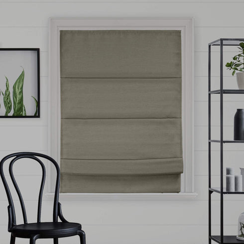 CHICOLOGY Roman Shades for Windows , Roman Window Shades , Roman Shades , Blackout Shades , Window Treatments , Window Shades for Home , Window Shade , 48" W X 64" H , Del Mar Sandscastle (Blackout)