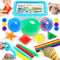 ZaxiDeel Sensory Toys for Autistic Children and Adults, 23 Pack Fidget Toys - Pop Tubes, Bean Bags, Giant Stress Ball, Squeeze Ball, Spiky Sensory Balls and Stretchy Strings Set