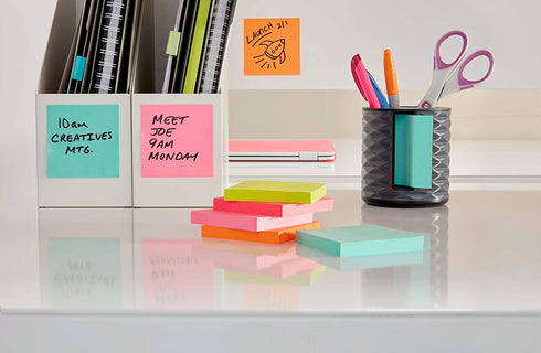 Post-it Note Dispenser, 3x3 in, Vertical, Black with Grey (ABS-330-B)