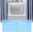 Indoor Air Conditioner Cover, AC Unit Window Cover for Inside Double Insulation with Elastic Drawstring 21 x 15 x 3.5 inches (L x H x D)