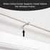 Eclipse Wrap Around Window Curtain Rod, 48-86", Silver