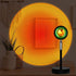 Sunset Light Rainbow Projection Lamp, LED 90 Degree Night Light, Network Red Light with USB Modern Floor Stand Night Light Living Room Bedroom Decor