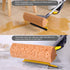 Yocada Sponge Mop Home Commercial Use Tile Floor Bathroom Garage Cleaning with Squeegee and Extendable Telescopic Long Handle 41-53 Inches Easily Dry Wringing