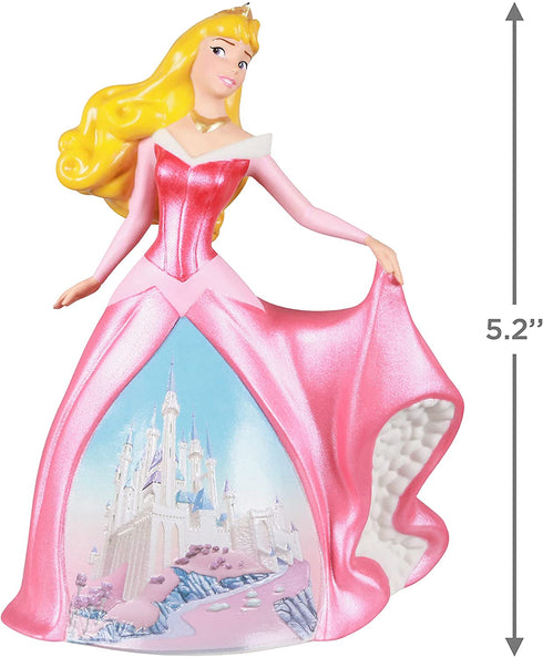 Hallmark Keepsake Christmas Ornament 2021, Disney Princess Celebration Aurora, Porcelain