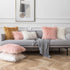 Ashler HOME DECO Pack of 2 Decorative Luxury Style Pink Faux Fur Throw Pillow Case Cushion Cover 18 x 18 Inches 45 x 45 cm