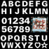 8inch Alphabet Cake Stencils Letter Stencil A-Z 26Pcs,0-9 Number Cake Templates 10Pcs with a Heart Mold, Five-Pointed Star for Birthday Wedding Anniversary?38pcs? (8in)
