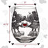 Silver Buffalo Disney Mickey and Minnie Classic Heart Glitter Stemless Glass, 20-Ounce