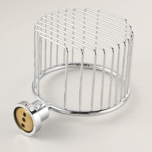 Tissue Paper Basket Shelf Brass for Bathroom Organizers and Storage Shampoo Soap Holder Wall-Mounted Polished Chrome