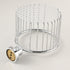 Tissue Paper Basket Shelf Brass for Bathroom Organizers and Storage Shampoo Soap Holder Wall-Mounted Polished Chrome