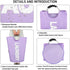 Laundry Basket, Roiroiko Waterproof 82L Large Collapsible Fabric Laundry Hamper, Foldable Clothes Storage Washing Bag Washing Bin with Alloy Handles for College Bathroom Travel (purple, Large)