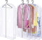 AOODA 40" Clear Garment Bags for Hanging Clothes Transparent Suit Bags for Closet Storage Coat Cover Protector for Sweater, Jacket, 4 Packs