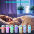 Humidifier Diffuser Small with Nightlight, Mini Portable Cool Mist Humidifier for Car, USB Charging Port, Quiet Humidifier for Baby Bedroom, Auto Shut-off, White