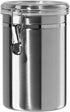 Stainless Steel Canisters for the Kitchen - Beautiful Airtight for Kitchen Counter, Medium 64 fl oz, Food Storage Container, Tea Coffee Sugar Flour Canisters by SilverOnyx - Medium 64oz - 1 Piece