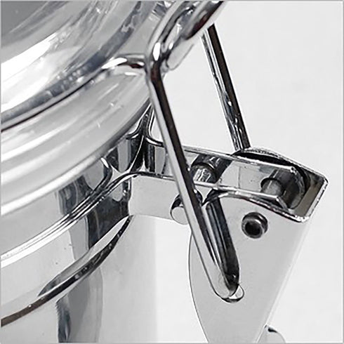 Stainless Steel Canisters for the Kitchen - Beautiful Airtight for Kitchen Counter, Medium 64 fl oz, Food Storage Container, Tea Coffee Sugar Flour Canisters by SilverOnyx - Medium 64oz - 1 Piece