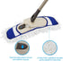 Eyliden Dust Mop with 2 Reusable Washable Pads - One Touch Replacement, Height Adjustable Handle, Wet & Dry Mops for Floor Cleaning, Hardwood, Laminate, Tile Flooring Push Dust Broom (Blue)