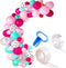 128 Pieces Surprise Party Balloons Garland Arch Kit Decorations Supplies - 12" 5" Rose Red Pink Blue White Polka Dots Latex Balloon Confetti Balloons for Kids Baby Shower Girls Boys LOL Birthday Party