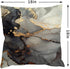UIOIU Grey Pillow Cover 18x18 Set of 4 Black and Gold Decorative Throw Pillow Cover Modern Marble Texture Pillow Case for Sofa Bed Couch Living Room Bedroom,18x18 Inch(UUBZT14)