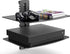 Fenge 2 Tiers Av Shelf Wall Mount Shelf Black Bracket Stand for AV Receiver Component Xbox Cable Boxes Gaming Systems