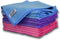 16" x 16" Buff Pro Multi Surface Microfiber Towels (Pink, Purple, Blue)